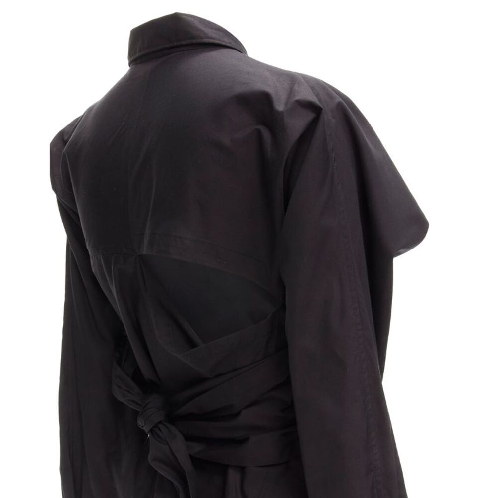 Comme Des Garcons Vintage 1980'S Deconstructed Wrap Bias Placket Cutout Shirt M - Picture 2 of 7
